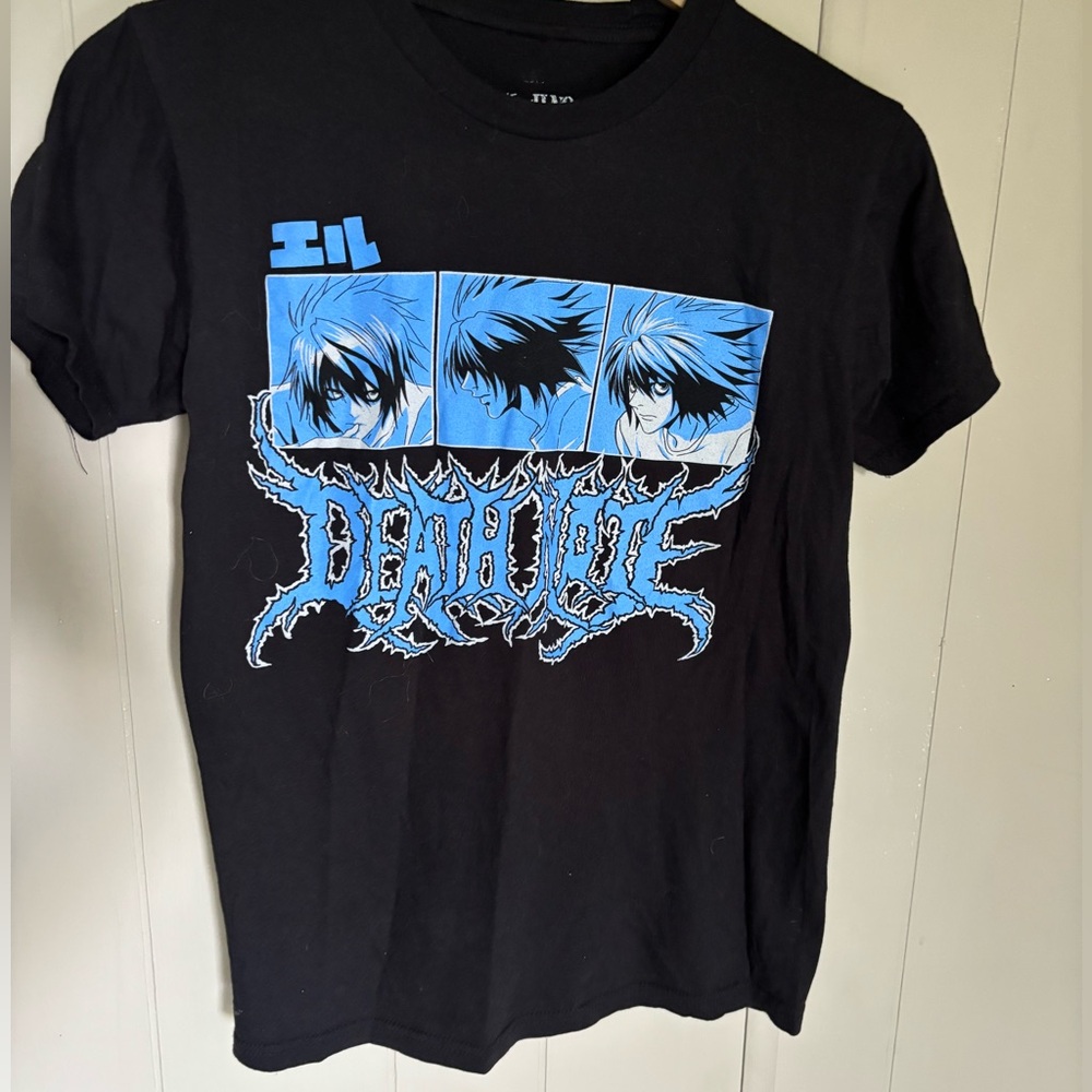 Hot Topic Black and Blue Anime Graphic Tee